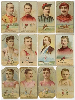 1888 N184 Kimball "Champions of Games and Sport" Partial Set (28/50) Including Dempsey 